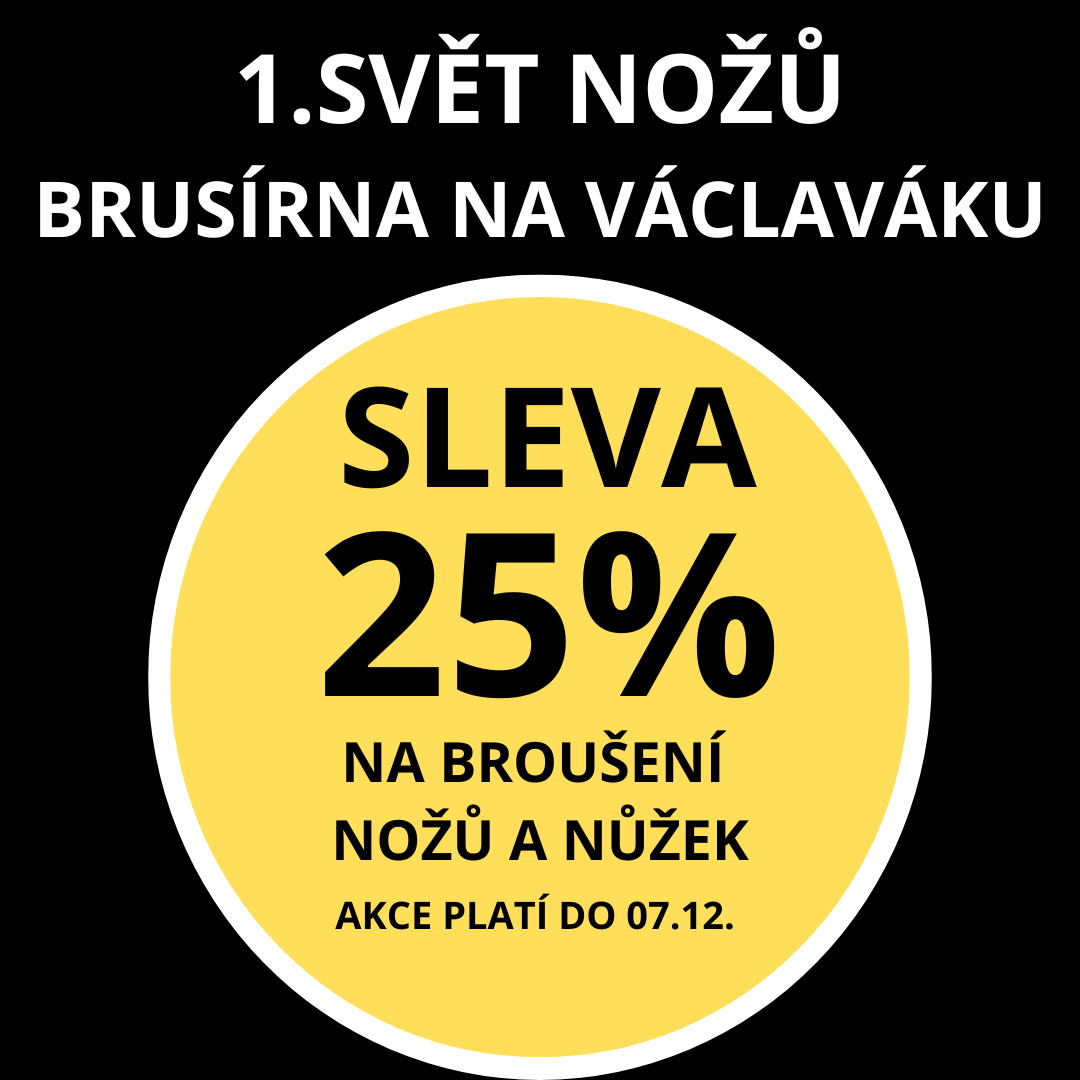 Sleva 25% na broušení